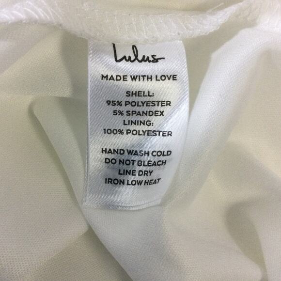 LULU'S XL Extravagantly Sleek White Satin Sleeveless Bow Midi Dress NEW b151 - Picture 9 of 9